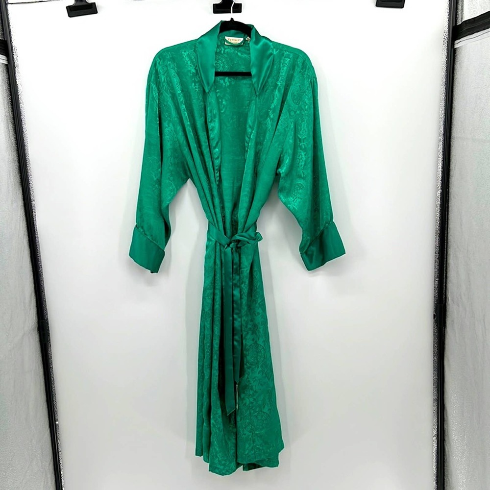 Victoria's Secret Gold Label Robe - Emerald Green - P/S